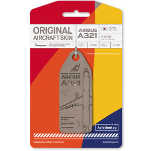 Aviationtag Airbus A321 - Beige (Asiana Airlines) HL7594