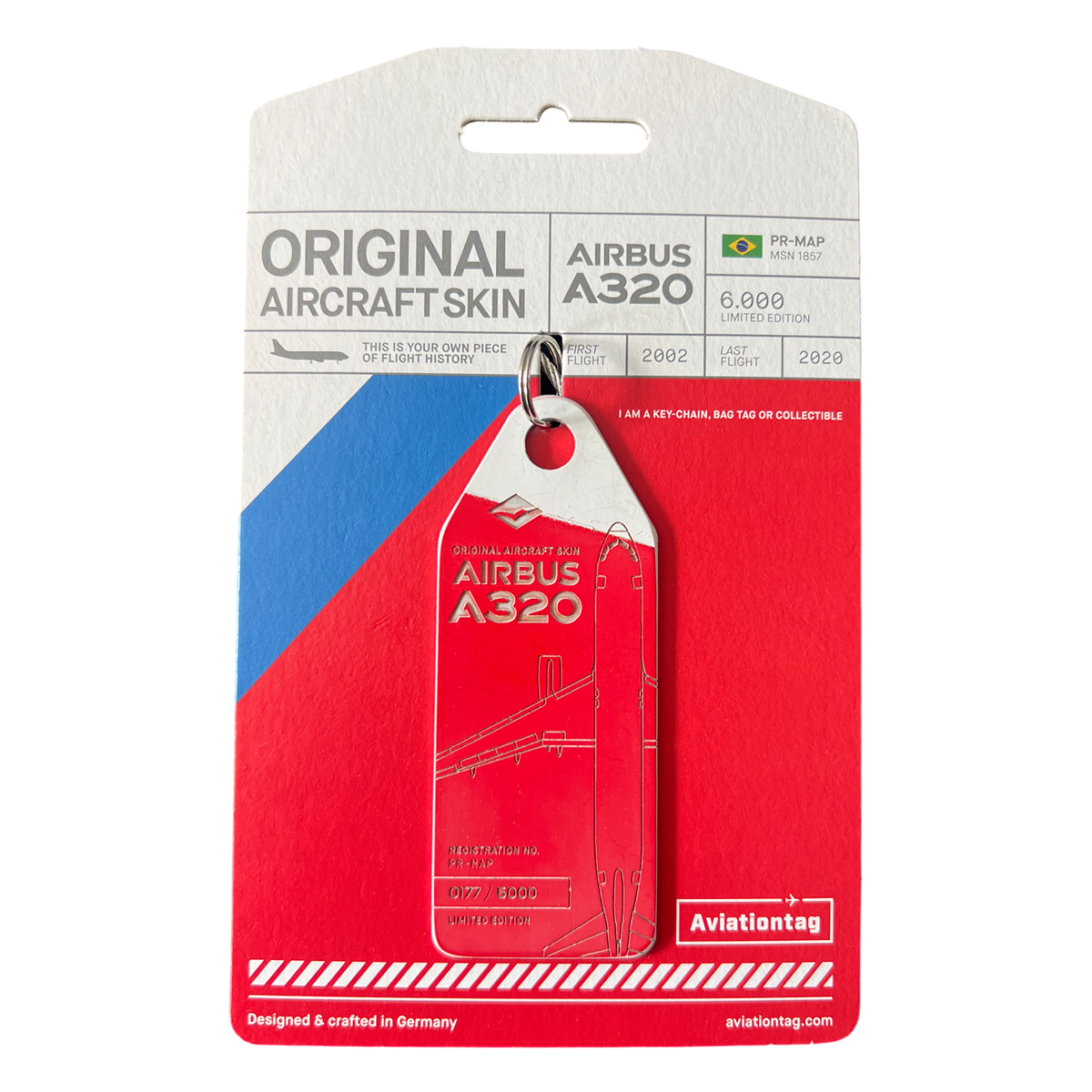 Aviationtag TAM Brazil Airbus A320 Bi-Colour Tag (PR-MAP) 177