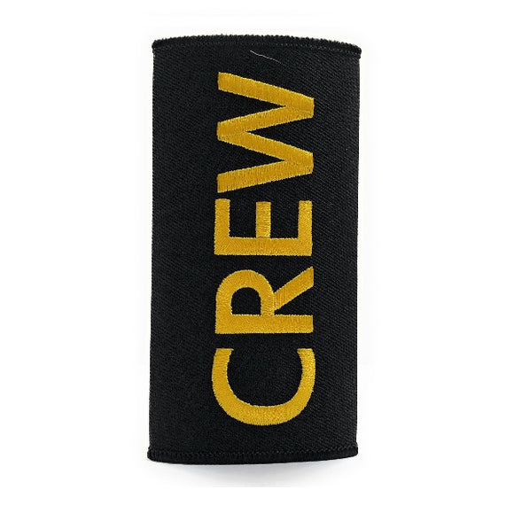 Crew Luggage Handle Wrap - Black / Yellow | Aviamart