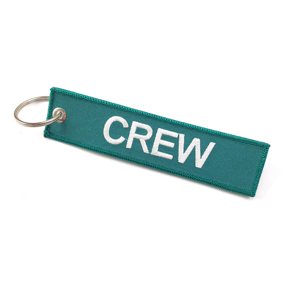 Crew Tag | Green/White | 100% Embroidered | Aviamart