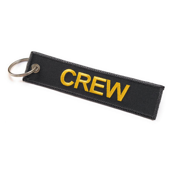 Crew Tag | Grey/Yellow | 100% Embroidered | Aviamart