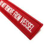 Crew / Do Not Remove From Vessel Luggage Tag | Red /White | Aviamart