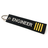 Engineer Luggage Tag| Keychain | 4 Stripes Gold | Aviamart
