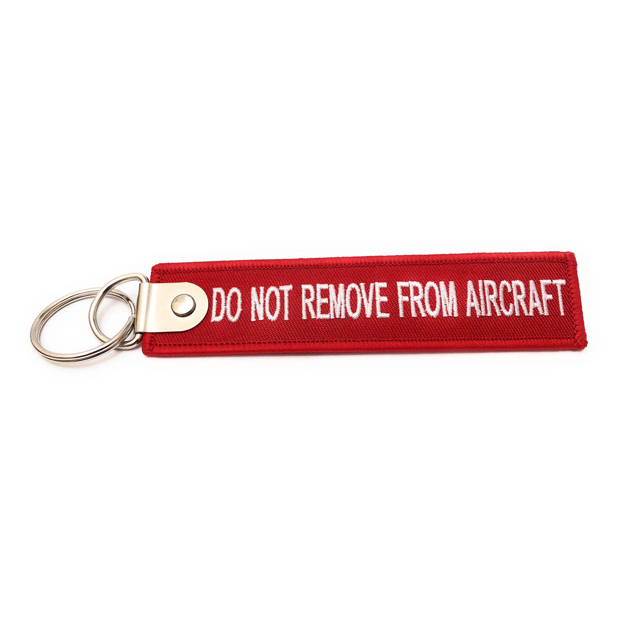 Étiquette Bagage Équipage Vol - Ne Pas Retirer De L'Avion - Tag Luggage Rouge/Blanc - 10.5x5.5cm
