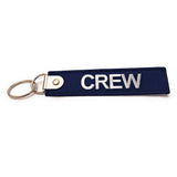 Premium Embroidered Crew Luggage Tag - Navy / White | Aviamart
