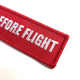 Replace Before Flight Luggage Tag - Red / White | Aviamart