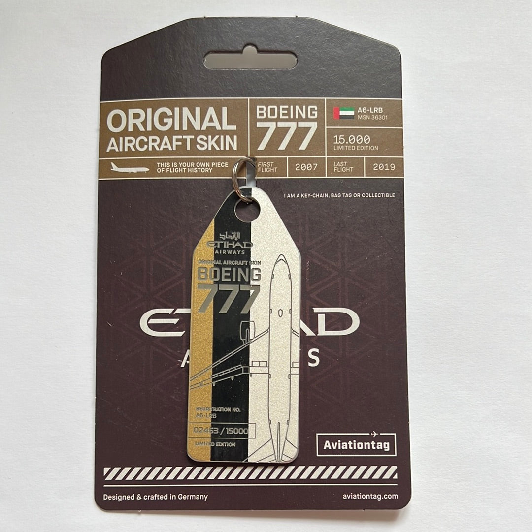 Aviationtag Etihad Airways B777 Tri-Colour (A6-LRB) - 2463