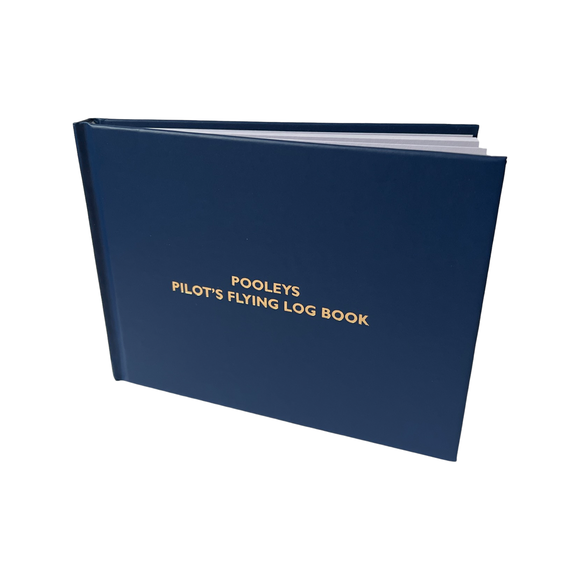 Pilot Flying Log Book in Blue by Pooleys