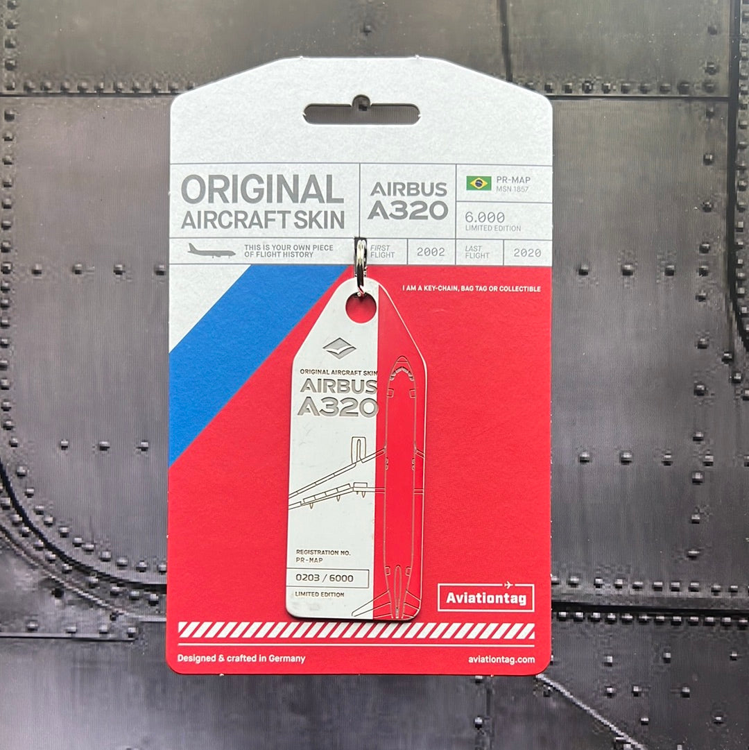 Aviationtag TAM Brazil Airbus A320 Bi-Colour Tag (PR-MAP) 203