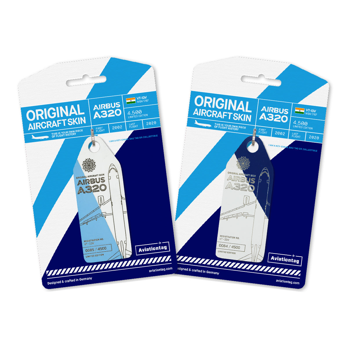 ファストジェット Aviationtag A319-100 裏面特殊デザイン チェコ航空 Aviationtag A319-100 赤色 European Flag Carrier