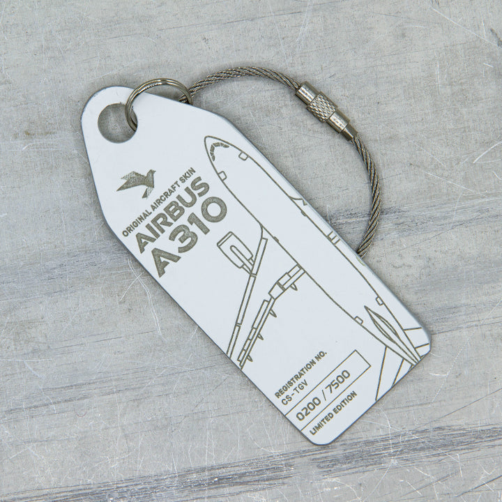 Aviationtag Azores Airlines A310 White Aircraft Skin Tag CS-TGV