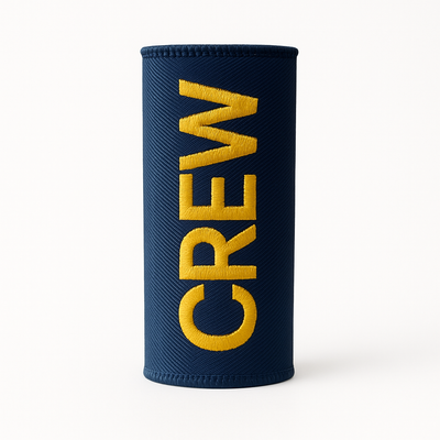 Crew Luggage Handle Wrap - Navy / Yellow