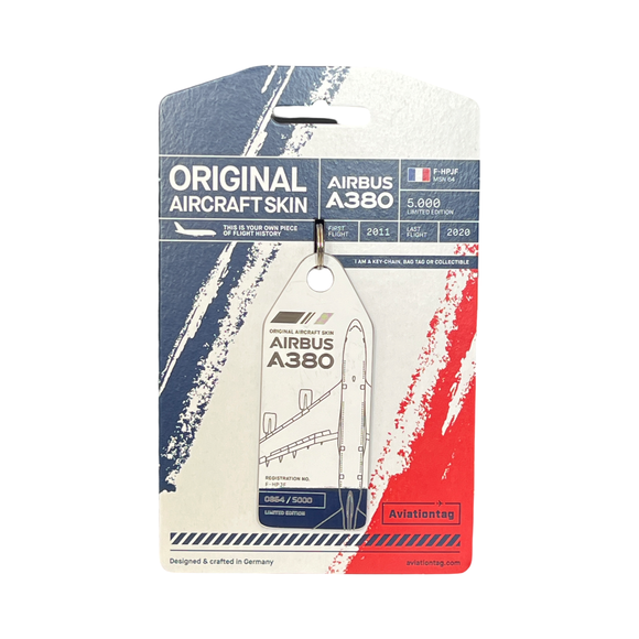 Aviationtag Airbus A380 – Bi-Colour Set (Air France) F-HPJF - 854