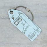 Aviationtag Airbus A319 - Turquoise + QR (Air Canada) C-GBIK