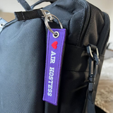 Air Hostess Mini Luggage Tag features on Airline Crew Luggage 