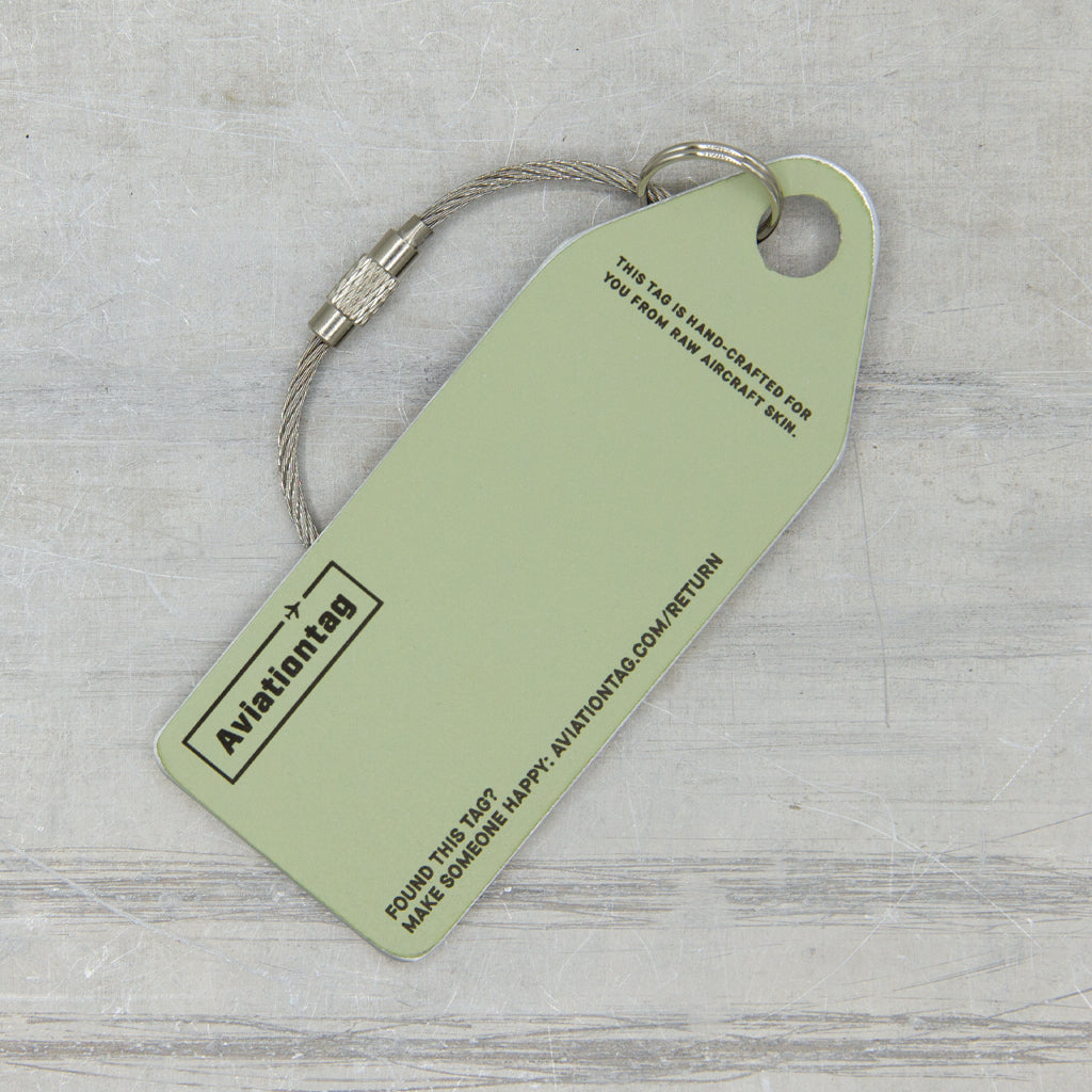 Aviationtag Lufthansa Airbus A340 Aircraft Skin Tag White - D-AIHE