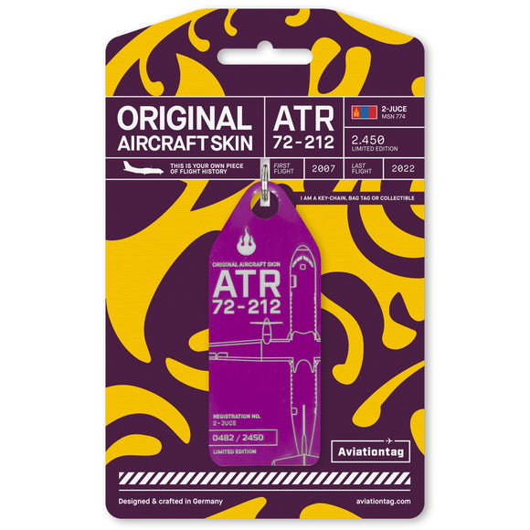Aviationtag ATR 72 - Violet (Hunnu Air)  2-JUCE