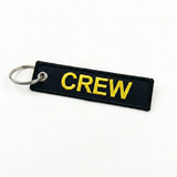 Crew Mini Luggage Tag in Black and Yellow