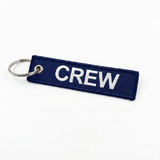 Crew Mini Luggage Tag in Navy and White