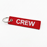 Crew Red and White Mini Luggage Tag