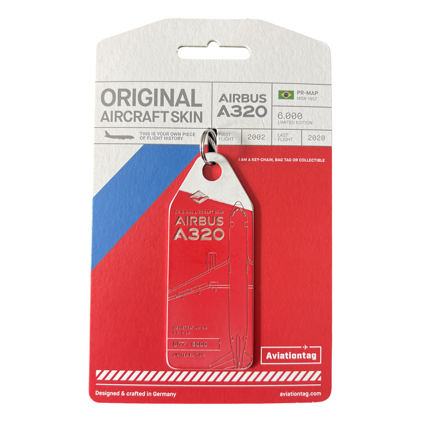 Aviationtag TAM Brazil Airbus A320 Bi-Colour Tag (PR-MAP) 177