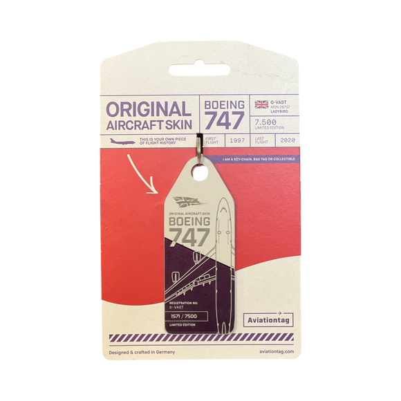 Aviationtag Boeing B747 - White / Purple (Virgin Atlantic) G-VAST - 1571