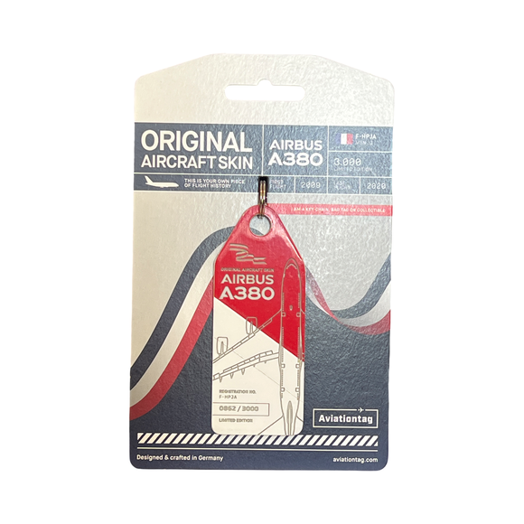 Aviationtag Airbus A380 – Red / White (Air France) F-HPJA - 0862