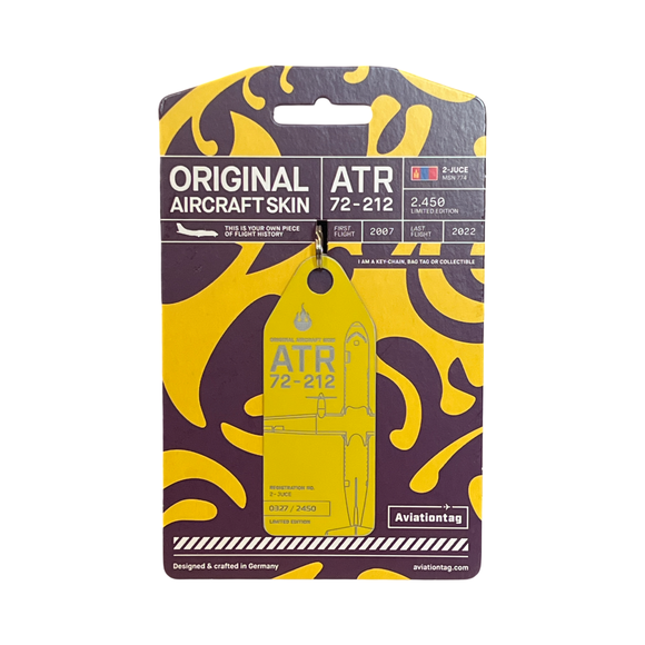 Aviationtag ATR 72 - Yellow (Hunnu Air)  2-JUCE