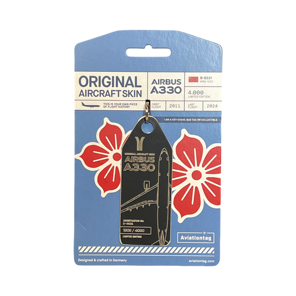 Aviationtag Airbus A330 - Black (China Southern) B-6531
