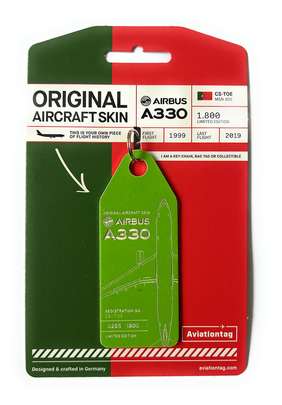 Aviationtag Airbus A330 - Dark Green (Tap Portugal) CS-TOE
