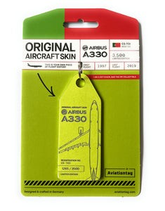 Aviationtag Airbus A330 - Light Green (Tap Portugal) CS-TOI