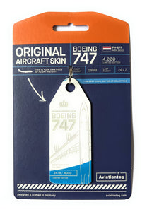 Aviationtag Boeing B747 - White/Blue (KLM) PH-BFF