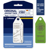 Aviationtag Airbus A380 - White + QR Code (Lufthansa) D-AIMI - Berlin