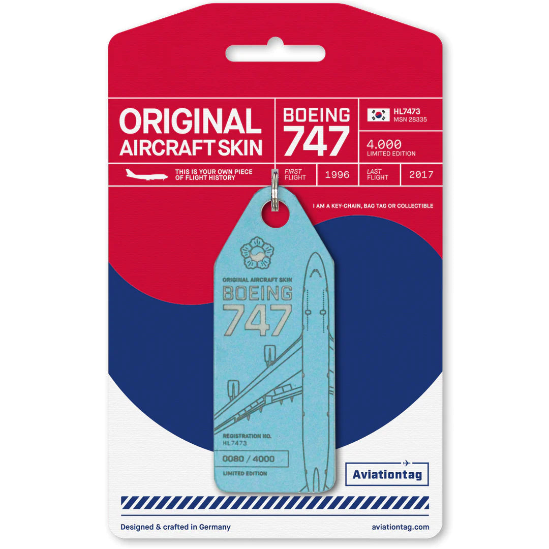 (新品未使用) Aviationtag 大韓航空 B747-400 HL7473 新品未使用) Aviationtag 大韓航空 B747-400 HL7473 Airplane