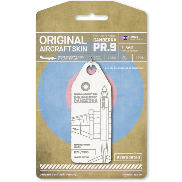 Aviationtag English Electric Canberra PR.9 - White (XH135)