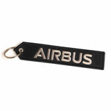 A350 XWB Keychain - Luggage Tag - Black / Silver - Airbus® | Aviamart