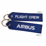 Airbus "Flight Crew" Keychain - Luggage Tag - Navy/White - Airbus® | Aviamart