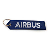 Airbus "REMOVE BEFORE FLIGHT" Licenced Keychain - Luggage Tag - Blue/White - AirbusÂ®