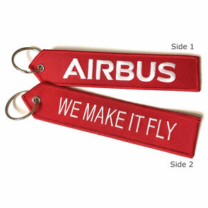 Airbus "We Make it Fly" Keychain - Luggage Tag - Red/White - Airbus® | Aviamart