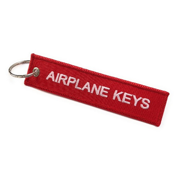 Airplane Keys | Keychain | Luggage Tag | Red / White | Aviamart