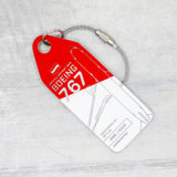 Aviationtag Boeing 767 - Red / White  (Austrian Airlines) OE-LAX