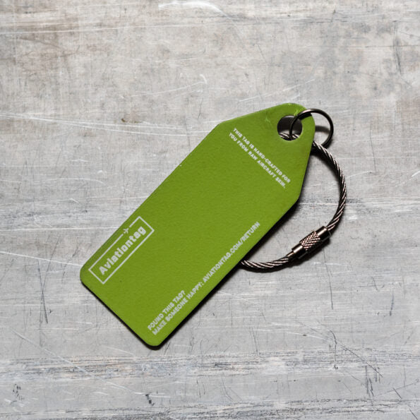 Aviationtag Kalimera Olympic Airways B747 White Aircraft Skin Tag