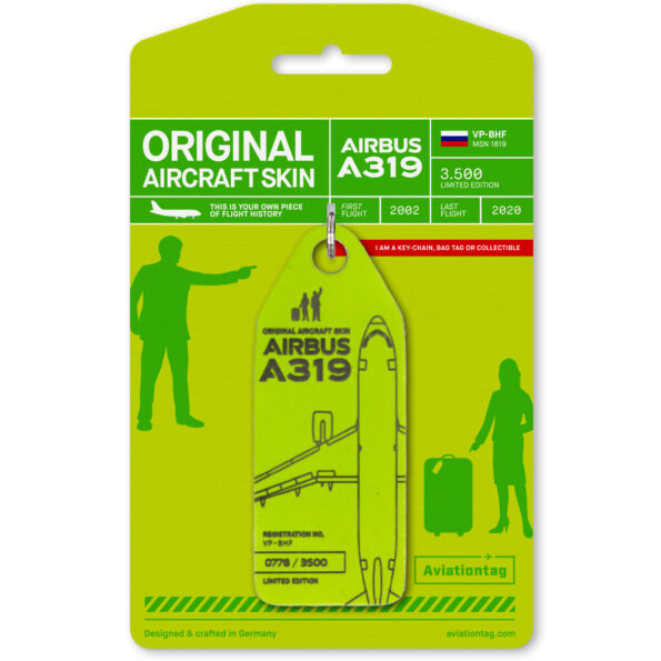 aviation tag 限定版 S7航空 Airbus A319 タグ Aviationtag S7 Airlines Airbus A319 Aircraft Skin Tag (VP-BHF)