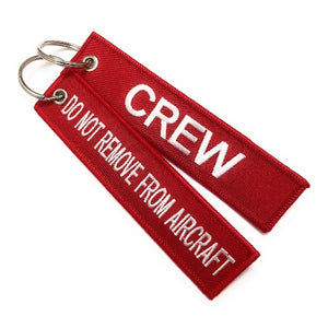 Crew / Do Not Remove From Aircraft | Luggage Tag | Red /White | Aviamart