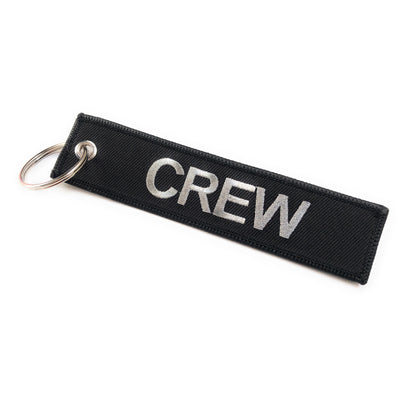 Crew Tag | Black/Silver | 100% Embroidered
