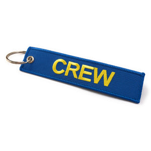 Crew Tag | Blue/Yellow | 100% Embroidered | Aviamart