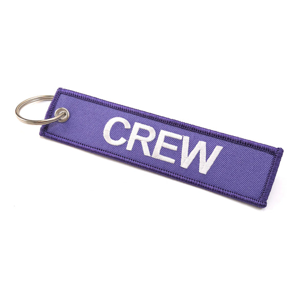 Crew Tag | Purple/White | 100% Embroidered | Aviamart