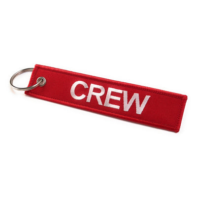 Crew Tag | Red/White | 100% Embroidered