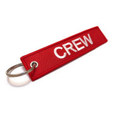 Crew Tag | Red/White | 100% Embroidered | Aviamart