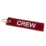 Crew Tag | Cherry Red | 100% Embroidered | Aviamart